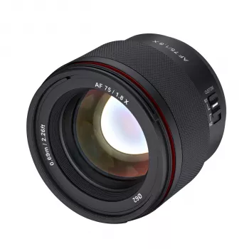 Samyang AF 75mm f/1.8 FE objektív pre Fujifilm X
