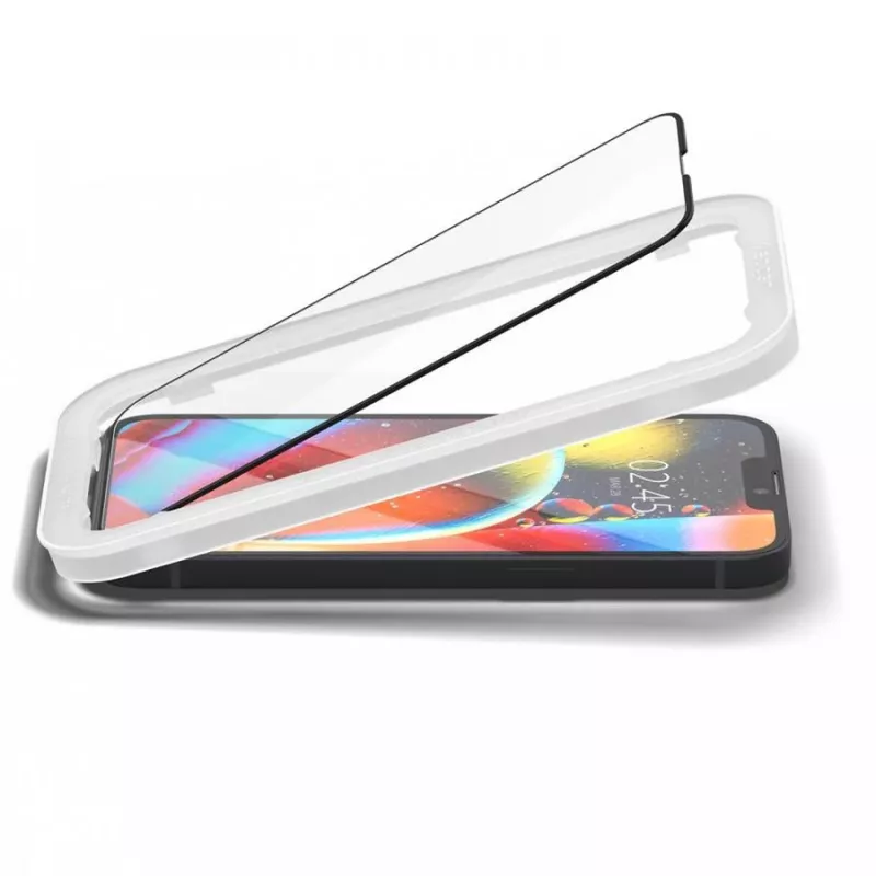 Spigen AlignMaster Glass Full Coverage ochranná fólia displeja pre Apple iPhone 13/13 Pro/14/16E/17E čierna (2 balenie)