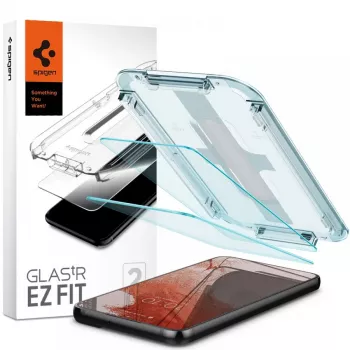 Spigen Glas.tR EZ Fit tvrdené sklo ochranná fólia displeja 2 balenie pre Samsung Galaxy S22