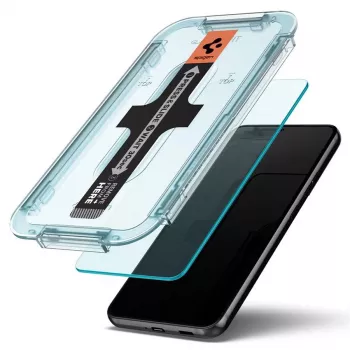 Spigen Glas.tR EZ Fit tvrdené sklo ochranná fólia displeja 2 balenie pre Samsung Galaxy S22