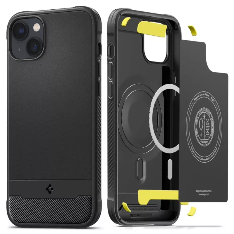 Spigen Rugged Armor Mag MagSafe puzdro iPhone 14 matná čierna