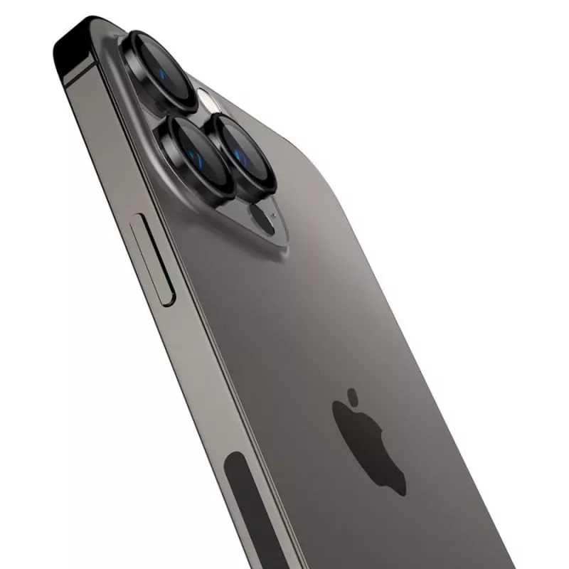 Spigen Optik.TR EZ Fit Camera Protector 2 balenie pre iPhone 14 Pro / 14 Pro Max - čierna