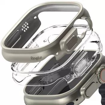 Ringke Slim 2 balenie Apple Watch Ultra (49 mm) Clear & Titanium Grey