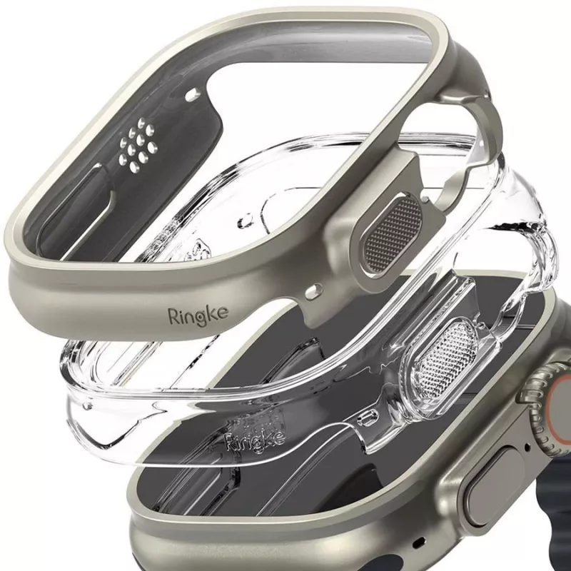 Ringke Slim 2 balenie Apple Watch Ultra (49 mm) Clear & Titanium Grey