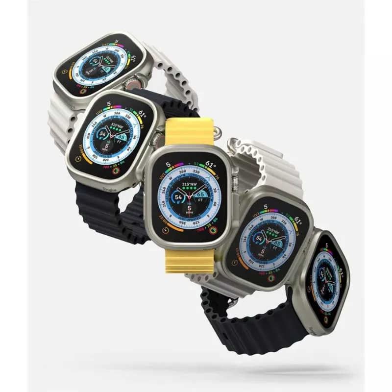 Ringke Slim 2 balenie Apple Watch Ultra (49 mm) Clear & Titanium Grey