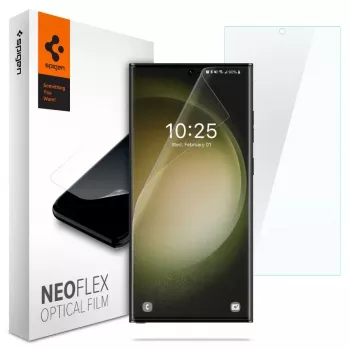 Spigen Neo Flex ochranná fólia displeja pre Samsung Galaxy S23 Ultra (transparentná) - balenie 2 ks