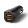 SPIGEN Essential EV302 2-portová autonabíjačka 30W čierna