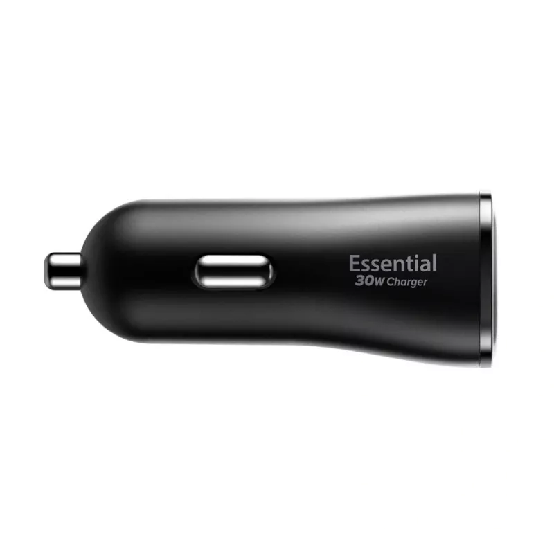SPIGEN Essential EV302 2-portová autonabíjačka 30W čierna
