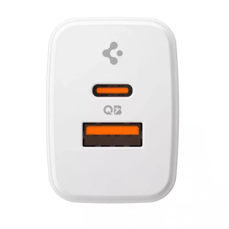 SPIGEN ESSENTIAL EE202EU 2-PORT SIEŤOVÁ NABÍJAČKA 20W BIELA