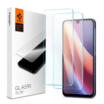 SPIGEN GLAS.tR SLIM 2 balenie ochranná fólia z tvrdeného skla na displej pre Samsung Galaxy A16 4G/5G, A26 5G, A17 4G/5G - číra