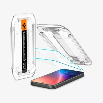 Spigen Glas.tR EZ Fit 2 balenie ochranná fólia na displej pre Google Pixel 9a, číra