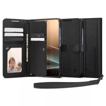 SPIGEN Wallet S puzdro na Samsung Galaxy S25+ Plus čierne