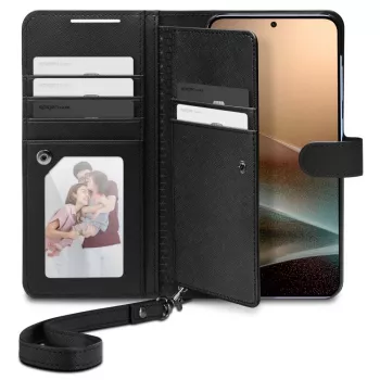SPIGEN Wallet S puzdro na Samsung Galaxy S25+ Plus čierne