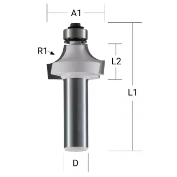 Makita zaobľovacia fréza - 19 mm