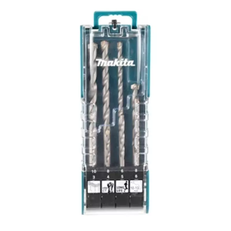 Makita E-15861 SDS-Plus sada vrtákov a bitov 8-dielna, s hrotmi z tvrdokovu