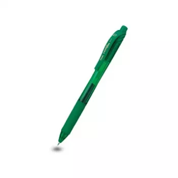 Pentel EnerGel X guličkové pero s mechanizmom - zelený atrament - 0,7 mm stredný hrot - plastové telo - pre pravákov aj ľavákov