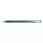 Pentel Hybrid Dual Metallic gélové pero - metalická strieborná - 1,0 mm - s uzáverom