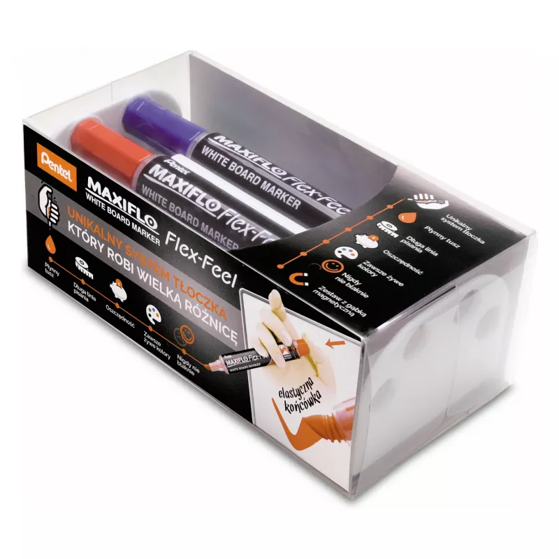 Pentel Maxiflo Flex-Feel fixka na bielu tabuľu MWL5SBF-CX modrá