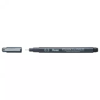 Pentel Pointliner tenká fixka čierna 0,3 mm