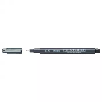 Pentel Pointliner tenká fixka čierna 0,5 mm