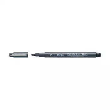 Pentel Arts kaligrafická fixka pigmentová 2 mm čierna