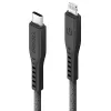 ENERGEA Flow USB-C na Lightning kábel 1,5 m čierny 60W 3A PD rýchle nabíjanie MFi certifikované