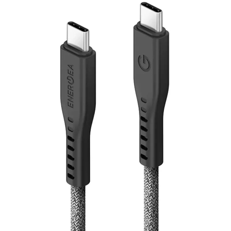 ENERGEA Flow USB-C na USB-C kábel 1,5 m čierny 240W 5A PD rýchle nabíjanie