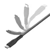 ENERGEA Flow USB-C na USB-C kábel 1,5 m čierny 240W 5A PD rýchle nabíjanie