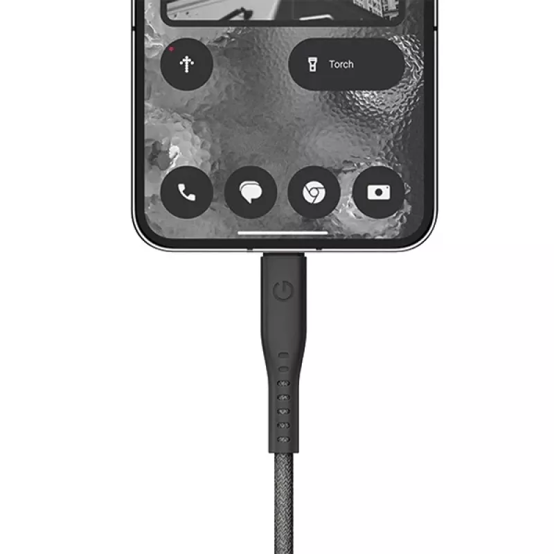 ENERGEA Flow USB-C na USB-C kábel 1,5 m čierny 240W 5A PD rýchle nabíjanie