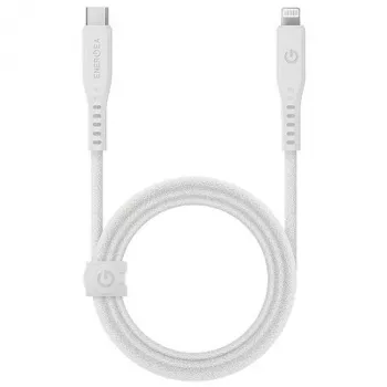 ENERGEA Flow USB-C na Lightning kábel 1,5 m biely 60W 3A PD rýchle nabíjanie MFi