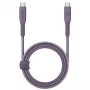 ENERGEA Flow USB-C na USB-C kábel 1,5 m fialový 240W 5A PD rýchle nabíjanie
