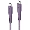 ENERGEA Flow USB-C na USB-C kábel 1,5 m fialový 240W 5A PD rýchle nabíjanie