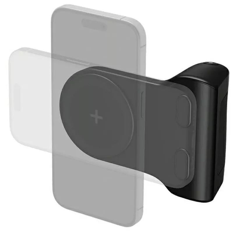 ENERGEA MagCam Grip PG-MCG5K-BLK magnetický držiak na telefón s 5000mAh powerbankou, čierny