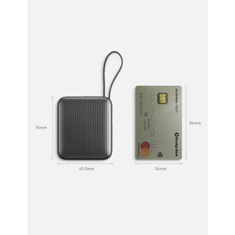 Energea Integra Mini 10000mAh power banka USB-C PD 35W sivá