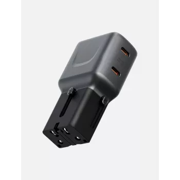 ENERGEA TravelGoAdapter 45 2xUSB-C 45W grafitovo čierny EU zástrčka