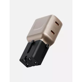 ENERGEA TravelGoAdapter 45 2xUSB-C 45W nástenná nabíjačka zlato-čierna
