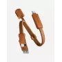 ENERGEA Sheath Key 2-in-1 USB-C na USB-C/USB-A kábel 15cm oranžová
