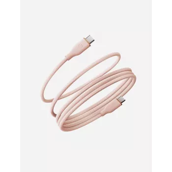 ENERGEA Helix 60 USB-C na USB-C magnetický kábel 480Mbps 60W 1,5m ružová