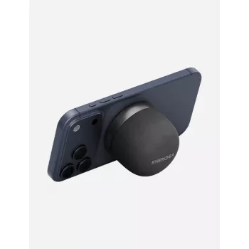 ENERGEA MagAudio Go Plus Qi MagSafe prenosný Bluetooth reproduktor s popruhom, grafitová