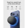 ENERGEA MagAudio Go Plus Qi MagSafe prenosný Bluetooth reproduktor s popruhom, grafitová