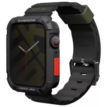 Skinarma Shokku Apple Watch remienok 45/44/42mm čierny