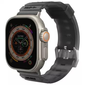 SKINARMA Shokku remienok na hodinky pre Apple Watch 49/46/45/44mm - Smoke