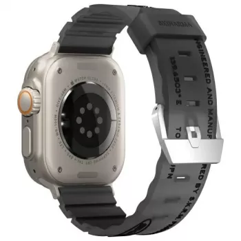 SKINARMA Shokku remienok na hodinky pre Apple Watch 49/46/45/44mm - Smoke
