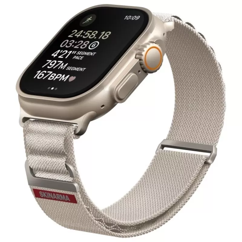 Skinarma Kobu Apple Watch remienok 49/46/45/44mm Ivory