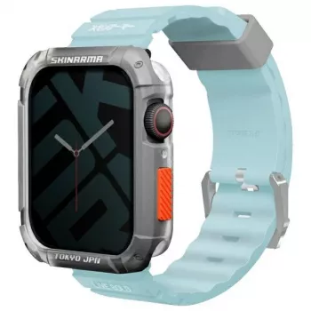 Skinarma Shokku remienok na Apple Watch 45/44/42mm modrý