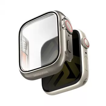 Skinarma Gado Pro puzdro pre Apple Watch 44 mm, titán