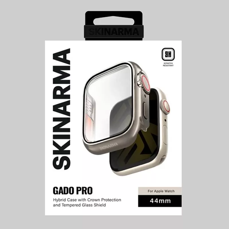 Skinarma Gado Pro puzdro pre Apple Watch 44 mm, titánové