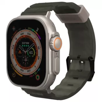 Skinarma Shokku remienok pre Apple Watch 49/45/44mm Dark Olive