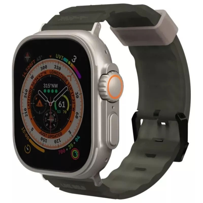 Skinarma Shokku remienok pre Apple Watch 49/45/44mm Dark Olive