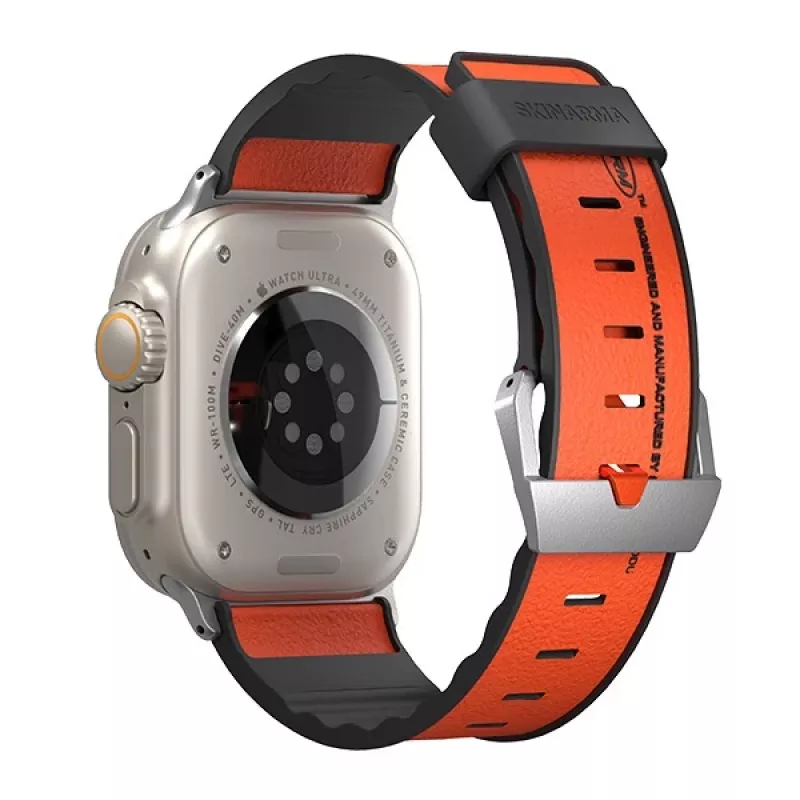 Skinarma Spunk remienok na Apple Watch 49mm oranžový